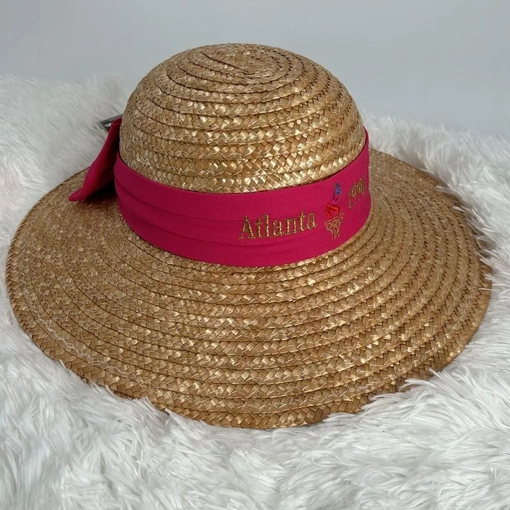 Vintage Atlanta Olympics Straw Hat New
